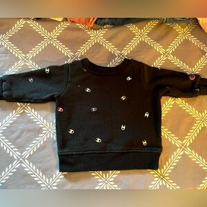 Girls Champiob navy sweatshirt size 3-6mths